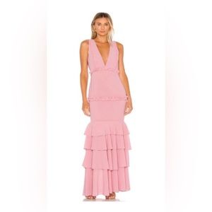 Lovers + Friends Dipinto in Oro Gown Rose Pink Small